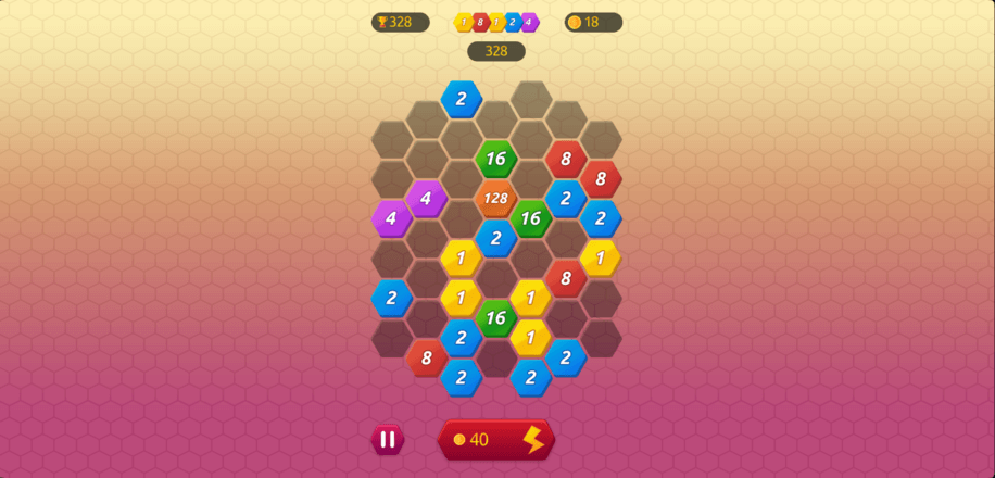 Match4 HTML5 web game puzzle