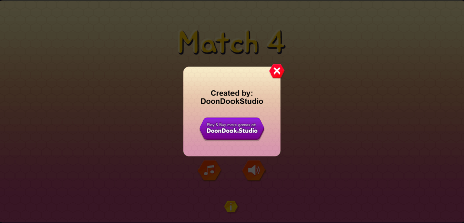 Match4 HTML5 web game puzzle